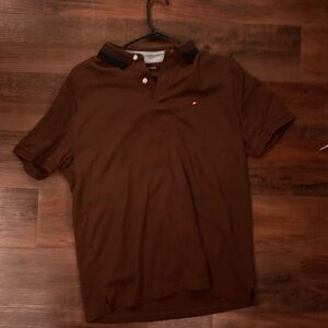 Brown and black Large Collared shirt never worn